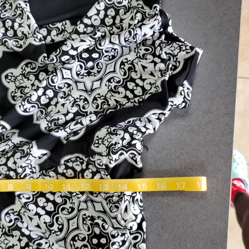 Black Label by Chicos Black and White Dress - Picture 8 of 8